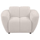 Destino - Chenille Upholstered Splayed Arm Accent Chair - Greige