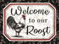 Welcome To Our Roost By Elizabeth Tyndall (Small) - Beige