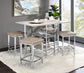 Raine - Counter Height Table - Antique White & Chrome