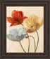 Poppy Palette Il By Nan - Framed Print Wall Art - Beige