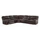 Saul - Sectional Sofa - Espresso Leather-Aire