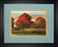 Tress In Motion By Alison Pearce - Framed Print Wall Art - Light Blue