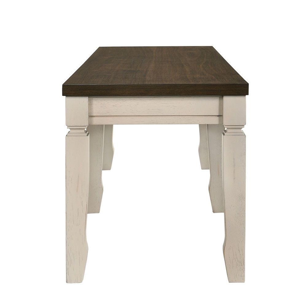 Fedele - Bench - Weathered Oak & Cream