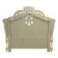 Vatican - Eastern King Bed - Synthetic Leather, Light Gold & Champagne Silver