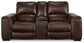 Alessandro - PWR REC Loveseat/Con/Adj HDRST - Walnut
