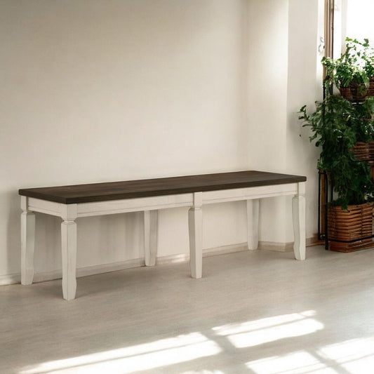 Fedele - Bench - Weathered Oak & Cream