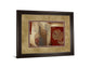 Inspiration In Crimson By Patricia Pinto - Framed Print Wall Art - Light Brown