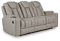 Elevate Edges - Reclining Sofa With Drop Down Table - Coin