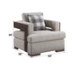 Niamey - Chair With Pillow - Fabric & Walnut