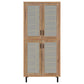 Teller - 4-Door Tall Shoe Storage Cabinet - Natural Oak