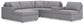 Modmax - U-Shaped Sectional - Granite