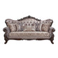 Benbek - Sofa With 5 Pillows - Fabric & Antique Oak