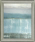 Misty Blue Reflections - 28" x 34" Framed Wall Art - Light Blue