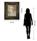 Iris Silhouette By Various - Framed Print Wall Art - Light Brown
