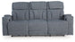 Studio Cave - Power Reclining Sofa - Steel