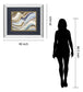 Earth Tone New Concept By Patricia Pinto - Mirror Framed Print Wall Art - Dark Gray