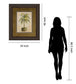 Potted Palm Il - Framed Print Wall Art - Light Brown