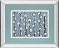 Protected By Frank Assaf - Mirror Framed Print Wall Art - Blue