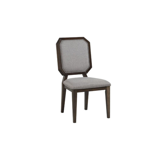 Selma - Side Chair Set of 2) - Gray Fabric & Tobacco