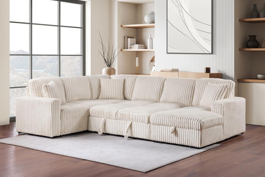 Devonshire - Sleeper Sectional Sofa Storage Chaise
