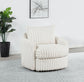 Sarco - Corduroy Upholstered Swivel Accent Arm Chair