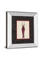Fashion Dress Il By Susan Osbourne Mirror Framed Print Wall Art - Dark Gray