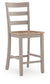 Harperfeld - Barstool (Set of 2) - Natural / Gray