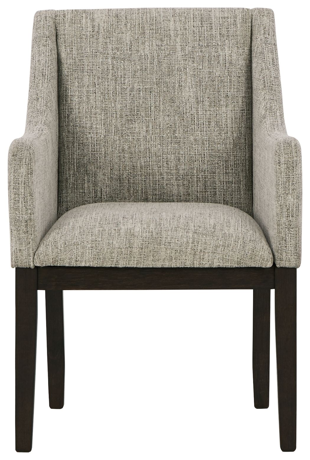 Burkhaus - Dining UPH Arm Chair (Set of 2) - Beige / Dark Brown