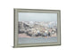 Frosted Divide - 28" x 34" Framed Wall Art - Gray