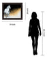 Wild Ember Stallion - 28" x 34" Framed Wall Art - Black