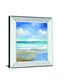 Washy Coast II By Nan - Mirror Framed Print Wall Art - Blue