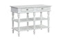 Rorratt - Kitchen Island - Marble Top & White