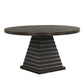 Plateau - Round Table Pedestal Base Top - Rustic Espresso
