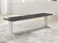 Darborn - Large Dining Room Bench - Gray / Brown