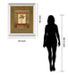 Cclassic Palm Il By Rebecca Burton - Mirror Framed Print Wall Art - Light Brown