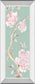 18x42 Oriental Garden I By Eva Watts - Mirrored Frame Wall Art - Green