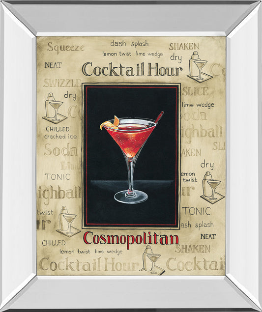 Cosmopolitan By Gregory Gorham - Mirror Framed Print Wall Art - Beige