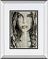 Shore By Loui Jover Mirrored Frame - Dark Gray