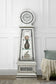 Noralie - 63" Faux Diamonds Grandfather Clock With LED - Mirrored