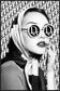 Monochrome Glamour Muse - 32" x 48" Framed Wall Art - Dark Gray