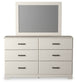 Stelsie - Dresser, Mirror - White