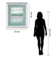 Equinox By Caroline Gold - Mirror Framed Print Wall Art - Green