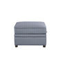 Bois II - Ottoman With Storage - Gray Velvet