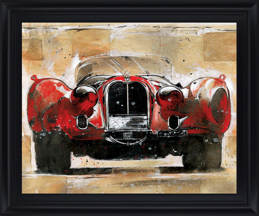 Crimson Classic - 28" x 34" Framed Wall Art - Red