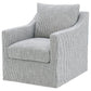 Winter - Upholstered Sloped Arm Accent Swivel Chair