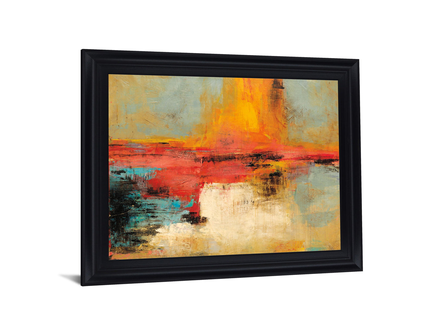 Solar Ember - 28" x 34" Framed Wall Art - Yellow