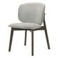 Mallin - Side Chair Set of 2) - Gray Chenille & Walnut