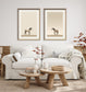 Quiet Stallion II Print on Paper In Frame - Cream / Beige