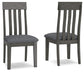 Hallanden - Dining UPH Side Chair (Set of 2) - Black / Gray