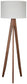 Dallson - Wood Floor Lamp  - Brown